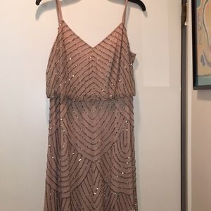 Adrianna Papell Art Deco Beaded Dress